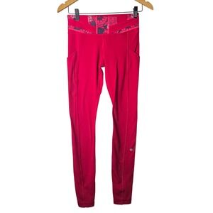 Lululemon Align High Rise Deepest Cranbeery Floral Print‎ Leggings Red Size 4